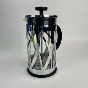 Starbucks Bodum French Press Stainless Steel Body Modern 8 Cup Pura Vida Glass